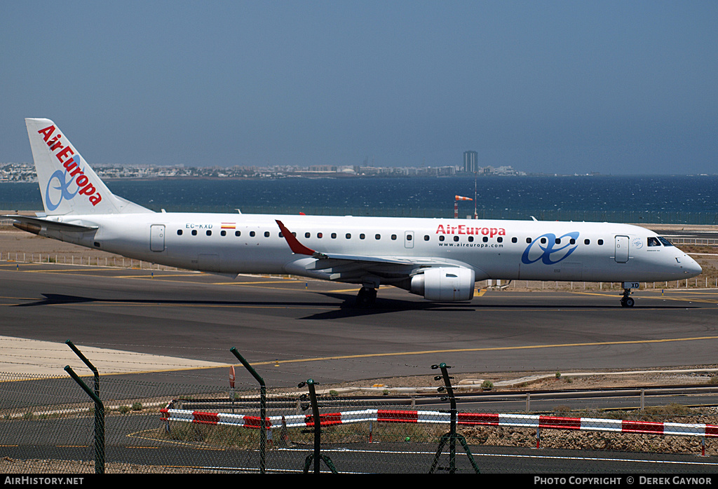 Aircraft Photo of EC-KXD | Embraer 195LR (ERJ-190-200LR) | Air Europa | AirHistory.net #228089