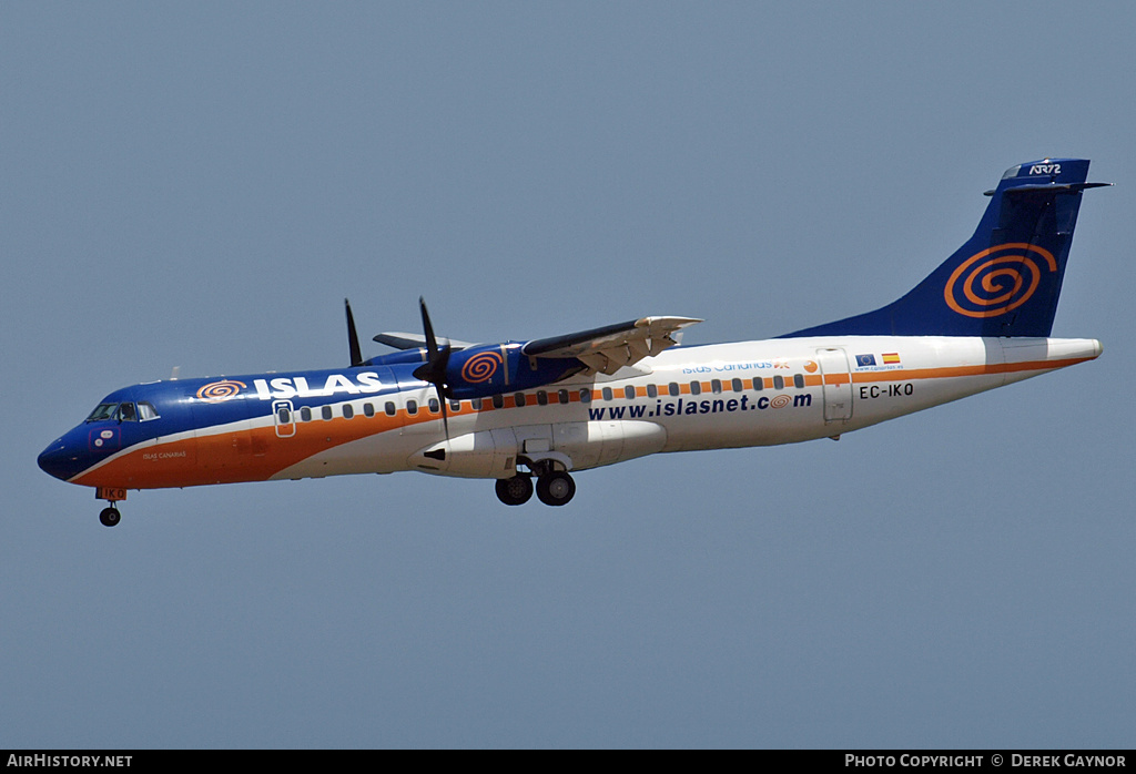 Aircraft Photo of EC-IKQ | ATR ATR-72-202 | Islas Airways | AirHistory.net #228136