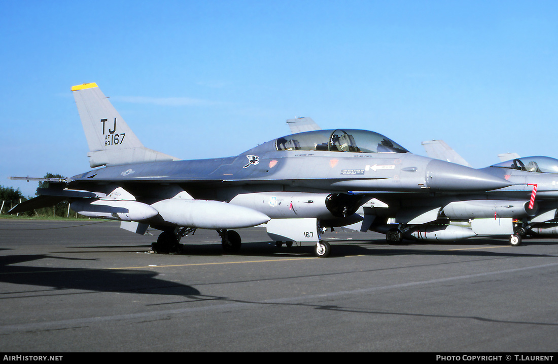 Aircraft Photo of 83-1167 / AF83-167 | General Dynamics F-16B Fighting Falcon | USA - Air Force | AirHistory.net #228211