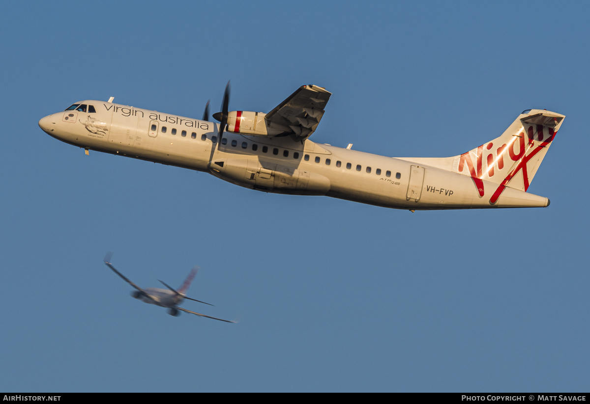 Aircraft Photo of VH-FVP | ATR ATR-72-600 (ATR-72-212A) | Virgin Australia Airlines | AirHistory.net #228221