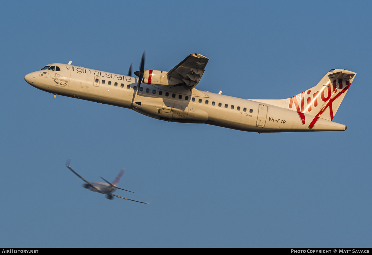 Aircraft Photo of VH-FVP | ATR ATR-72-600 (ATR-72-212A) | Virgin Australia Airlines | AirHistory.net #228221