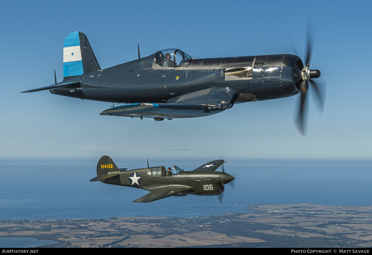 Aircraft Photo Of Vh Iii Vought F4u 5nl Corsair Honduras Air