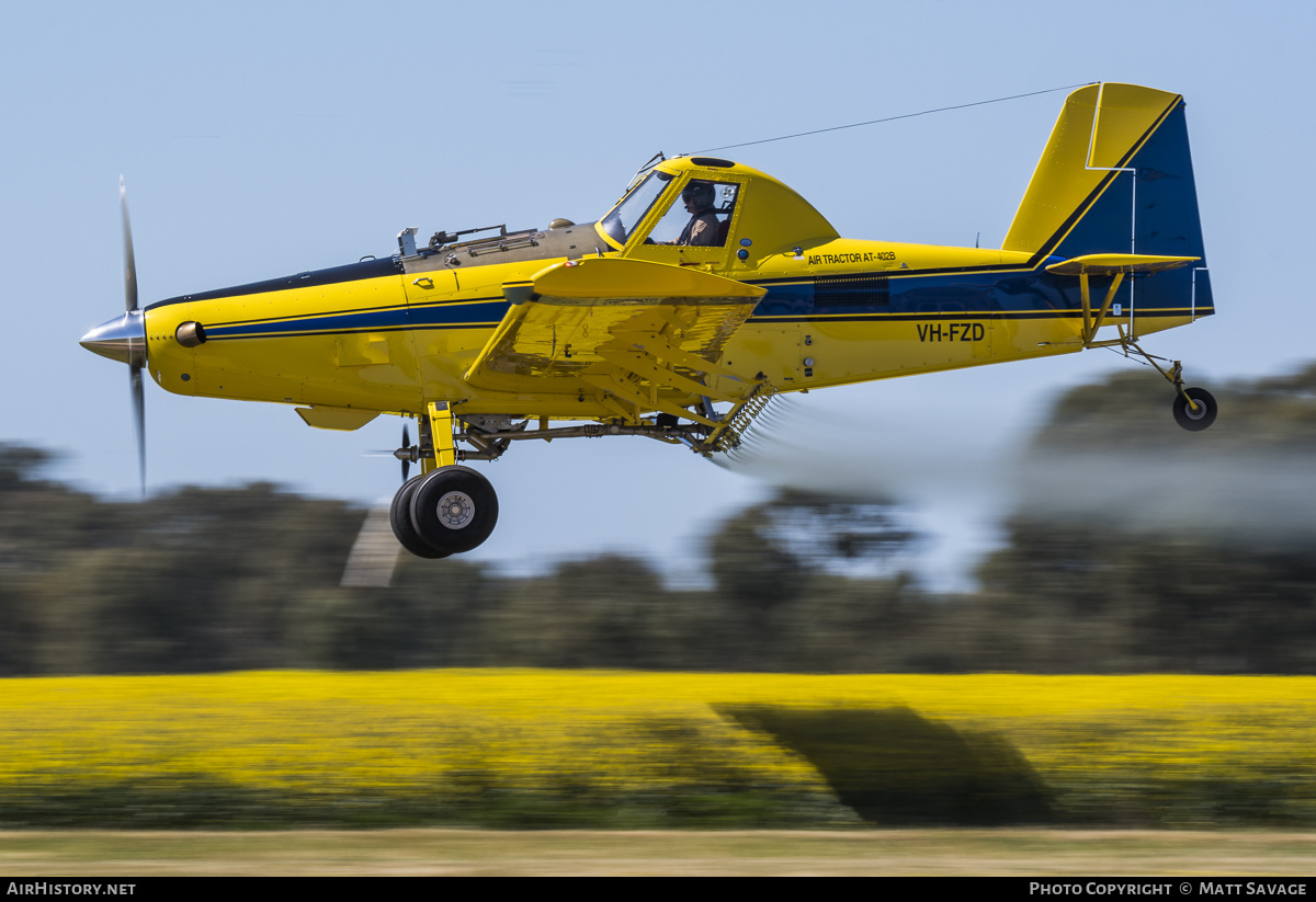 Aircraft Photo of VH-FZD | Air Tractor AT-402B | Field Air | AirHistory.net #228230