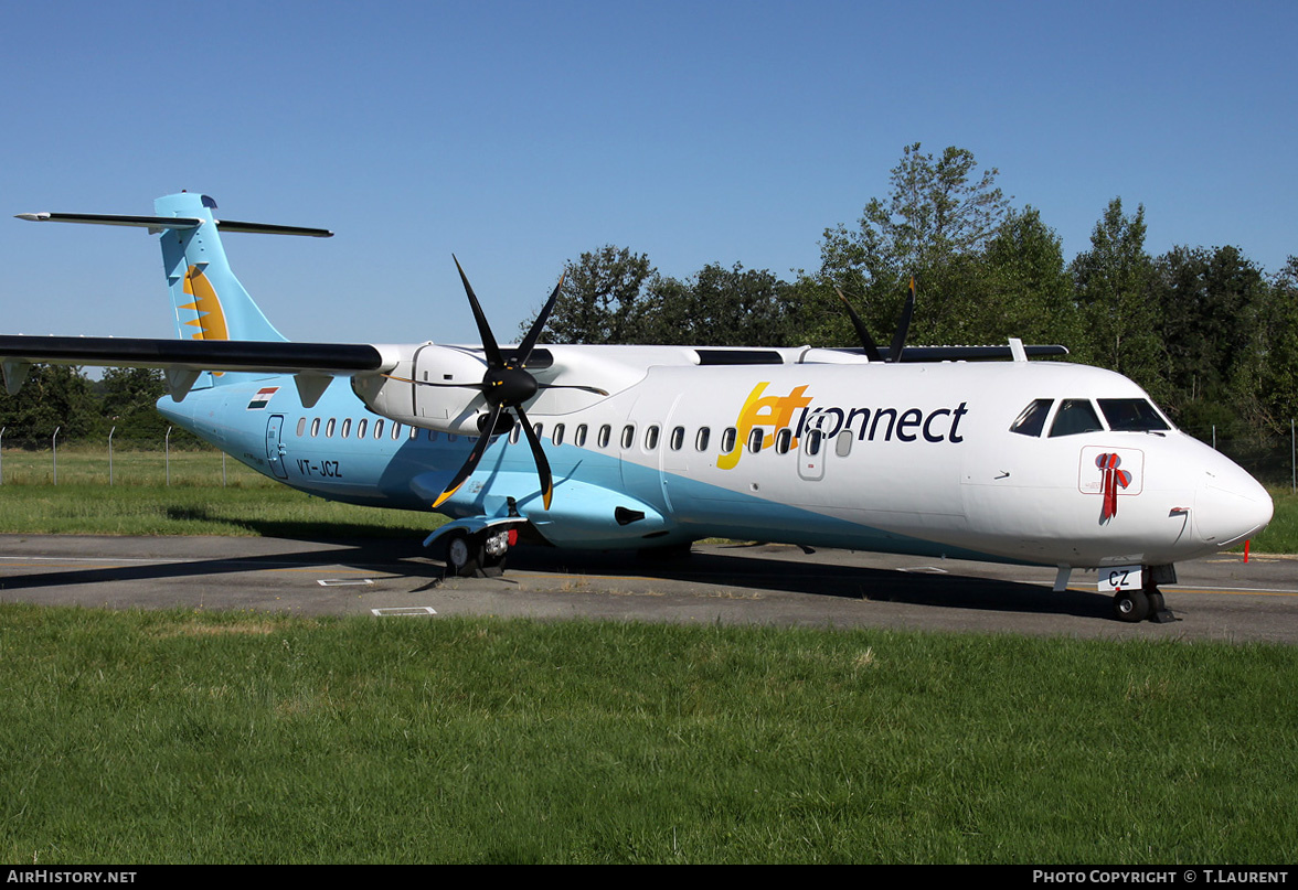 Aircraft Photo of VT-JCZ | ATR ATR-72-600 (ATR-72-212A) | JetKonnect | AirHistory.net #228238