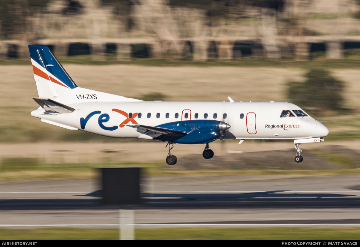 Aircraft Photo of VH-ZXS | Saab 340B | REX - Regional Express | AirHistory.net #228265