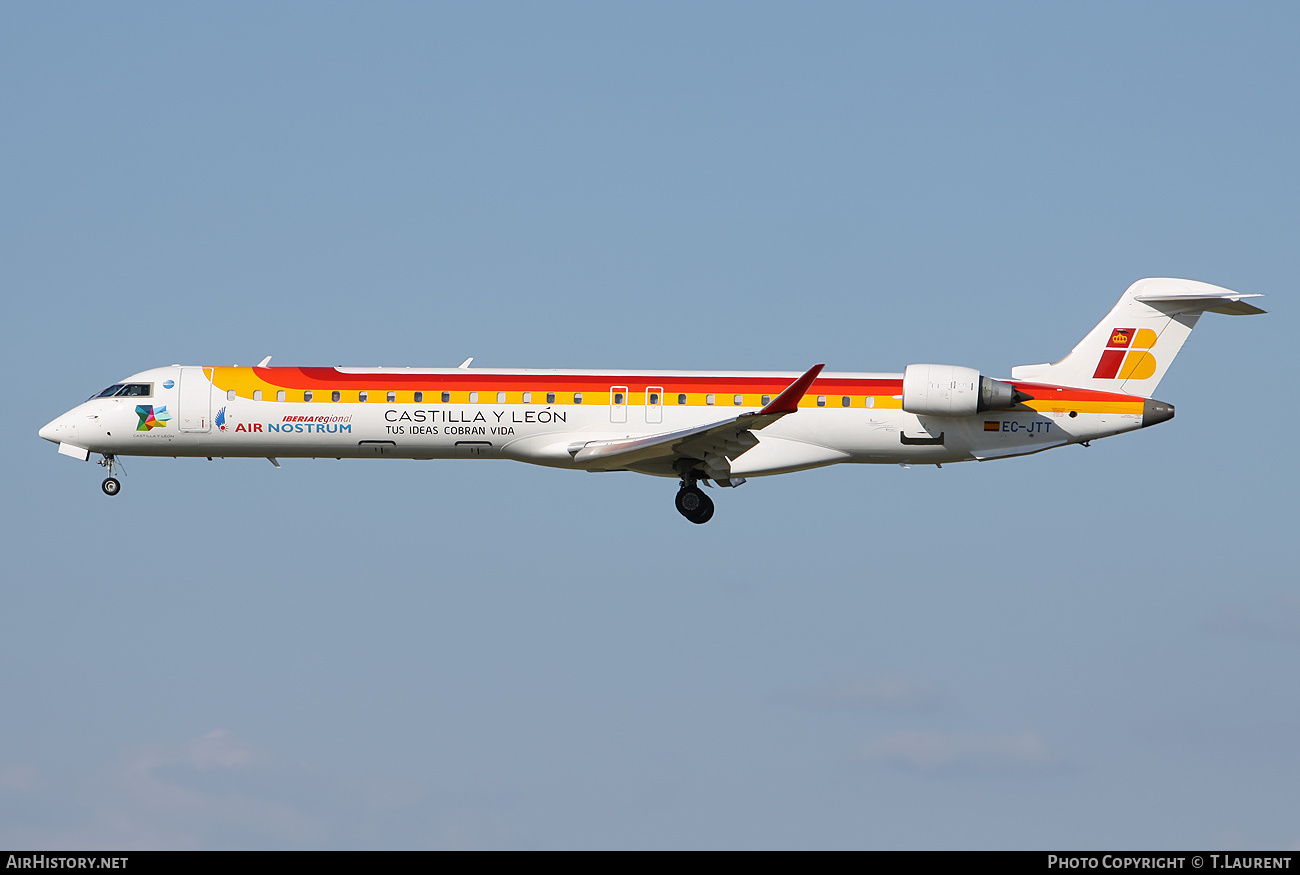 Aircraft Photo of EC-JTT | Bombardier CRJ-900 (CL-600-2D24) | Iberia Regional | AirHistory.net #228289