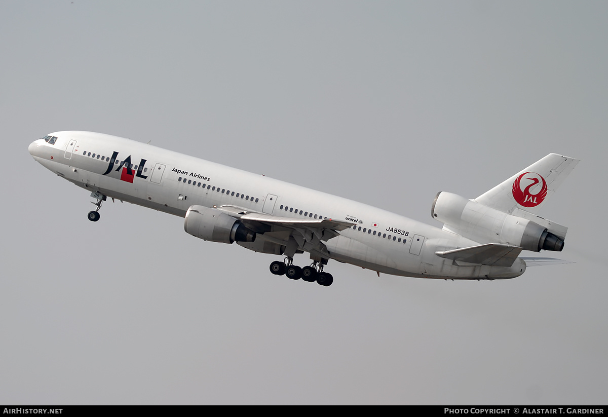 Aircraft Photo of JA8538 | McDonnell Douglas DC-10-40I | Japan Airlines - JAL | AirHistory.net #228297