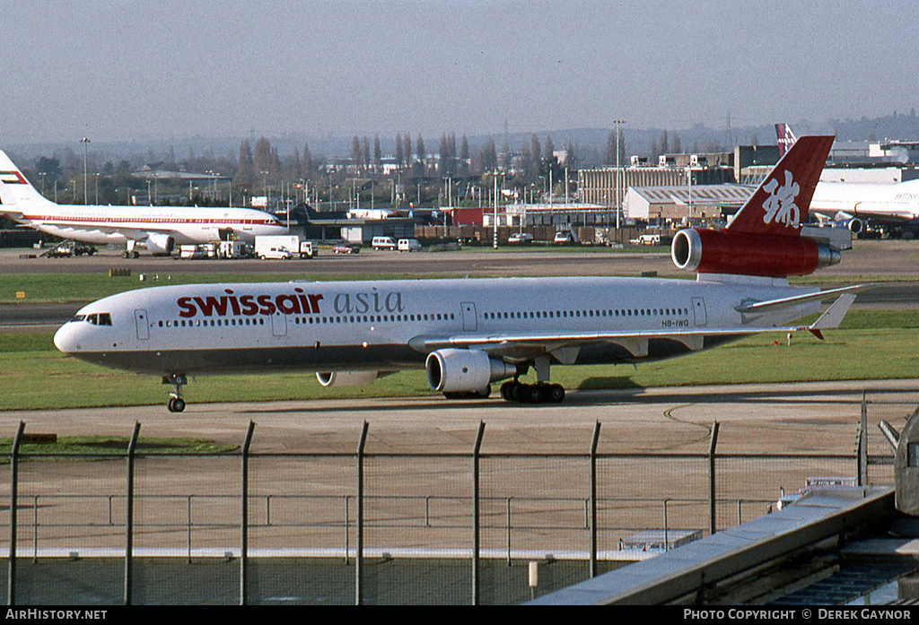Aircraft Photo of HB-IWG | McDonnell Douglas MD-11 | Swissair Asia | AirHistory.net #228307