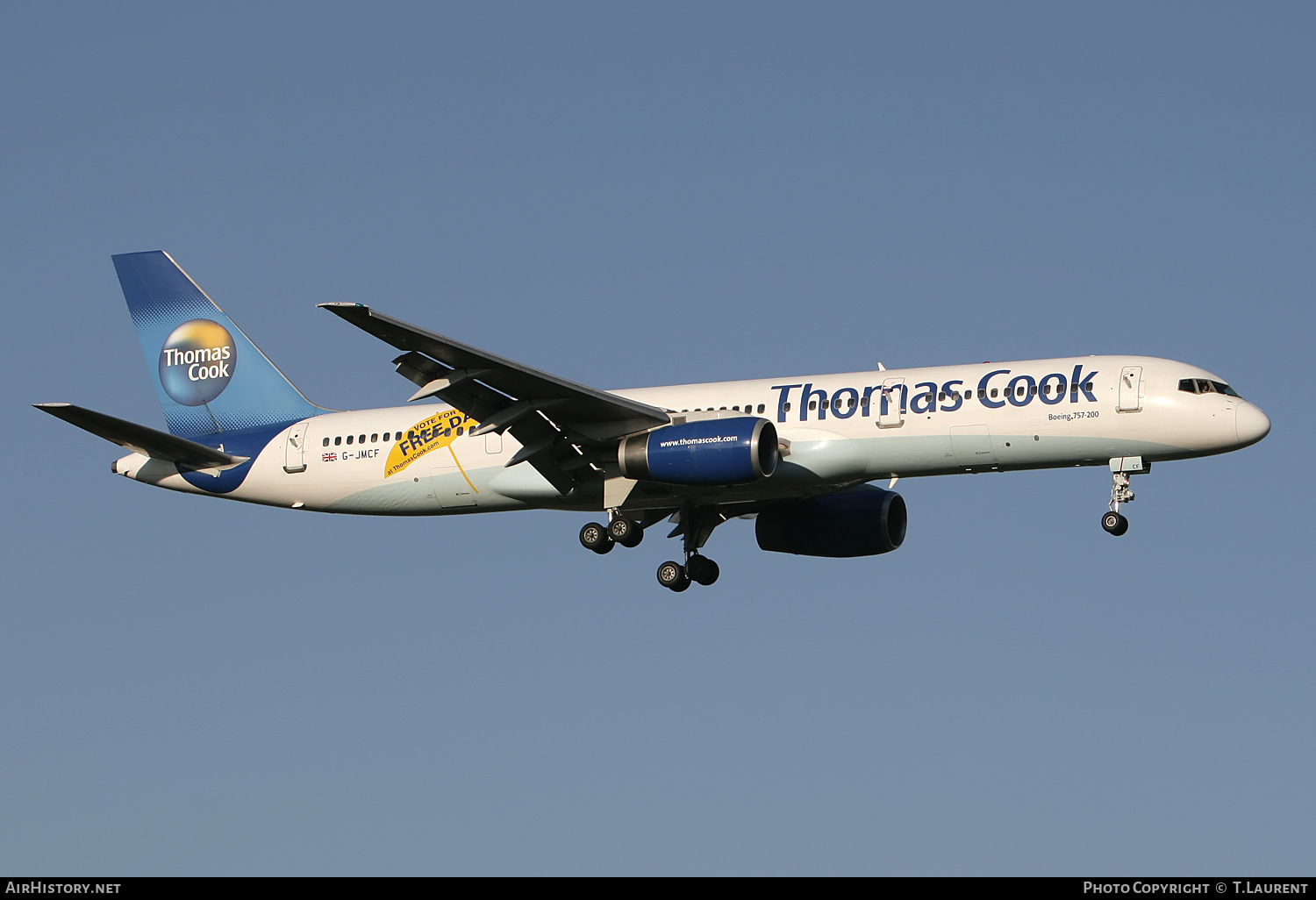 Aircraft Photo of G-JMCF | Boeing 757-28A | Thomas Cook Airlines | AirHistory.net #228380