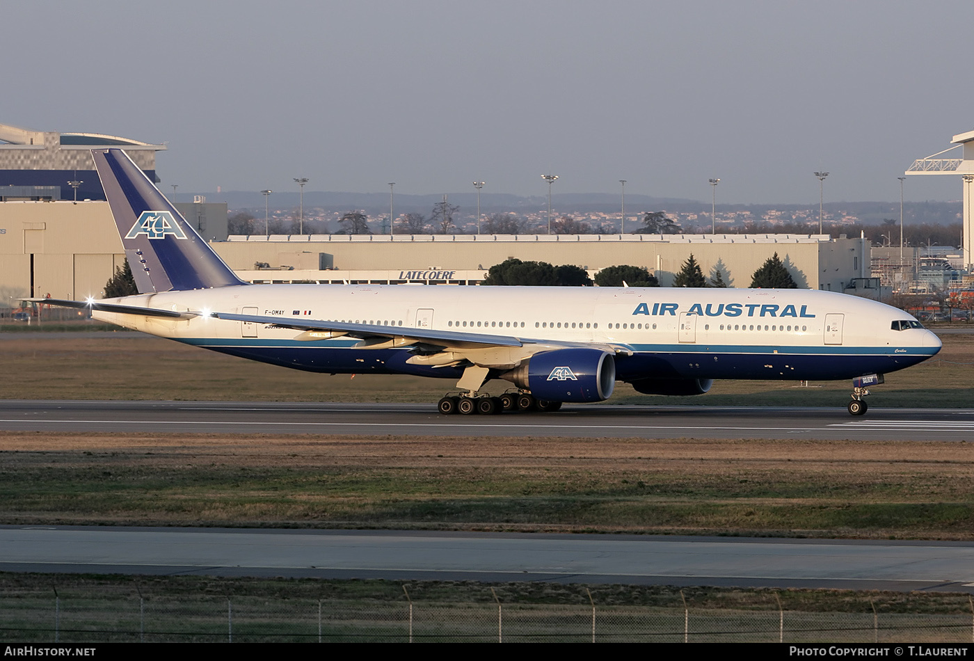 Aircraft Photo of F-OMAY | Boeing 777-2Q8/ER | Air Austral | AirHistory.net #228414
