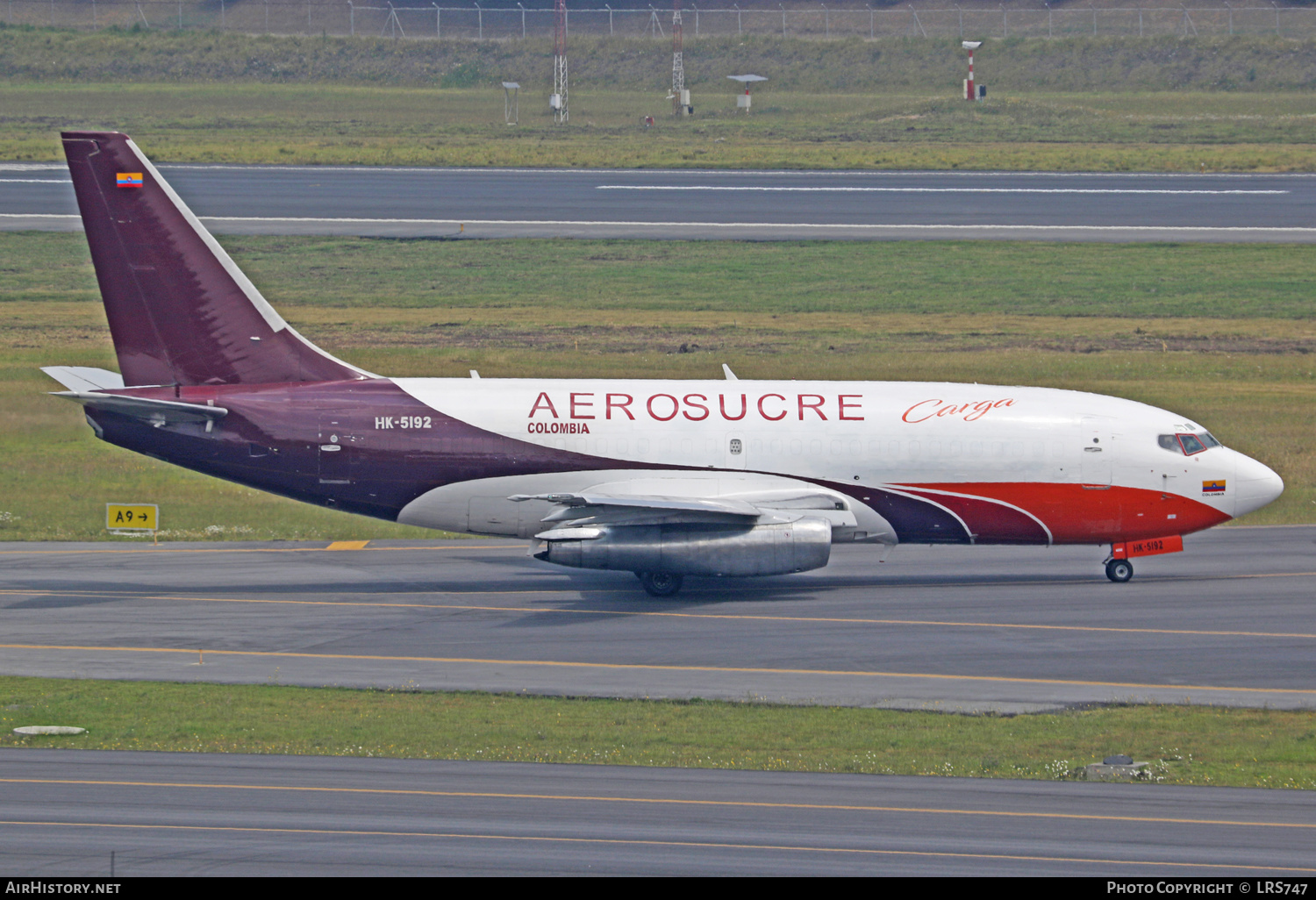Aircraft Photo of HK-5192 | Boeing 737-2X6C/Adv | Aerosucre Carga | AirHistory.net #228448