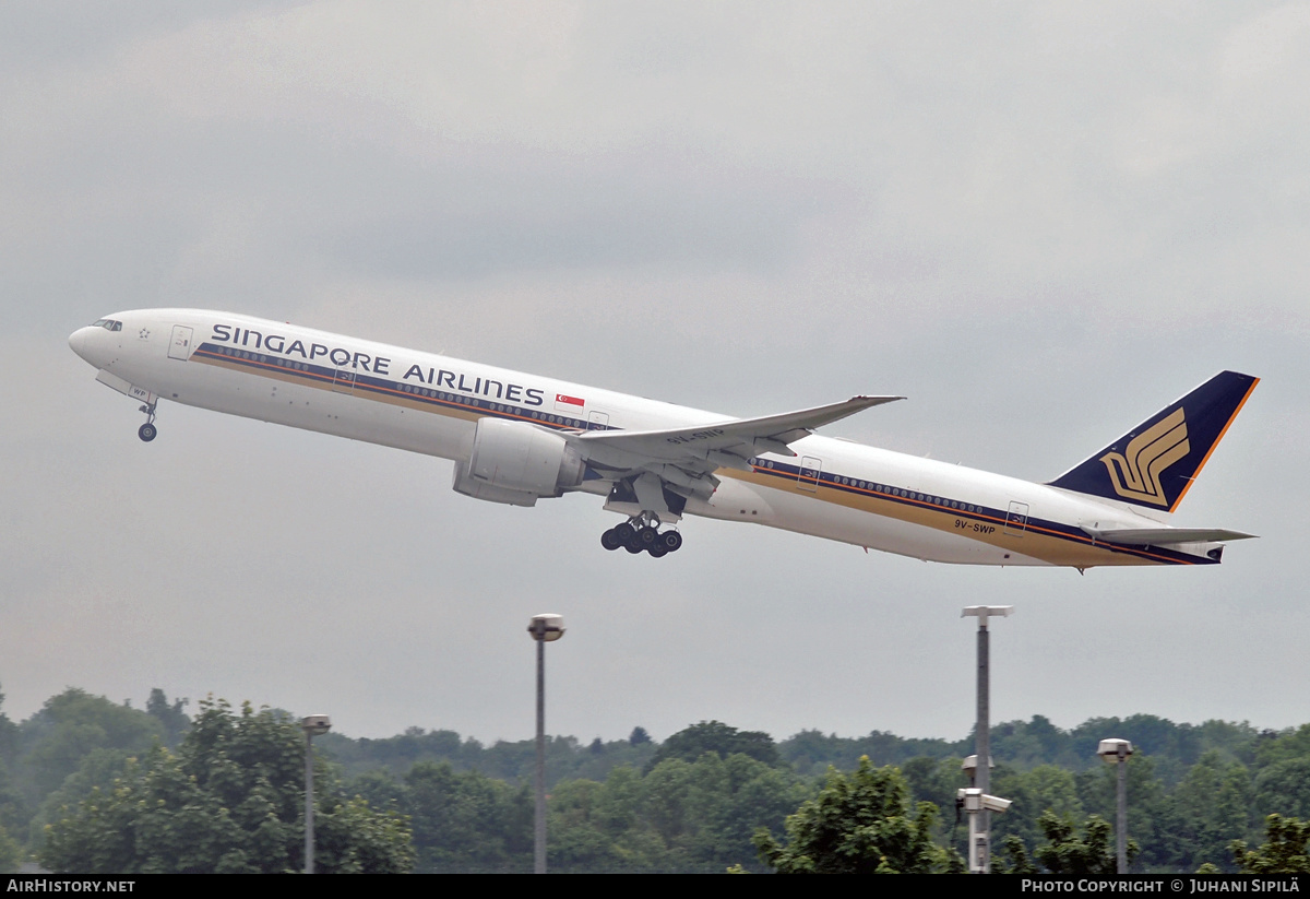 Aircraft Photo of 9V-SWP | Boeing 777-312/ER | Singapore Airlines | AirHistory.net #228476