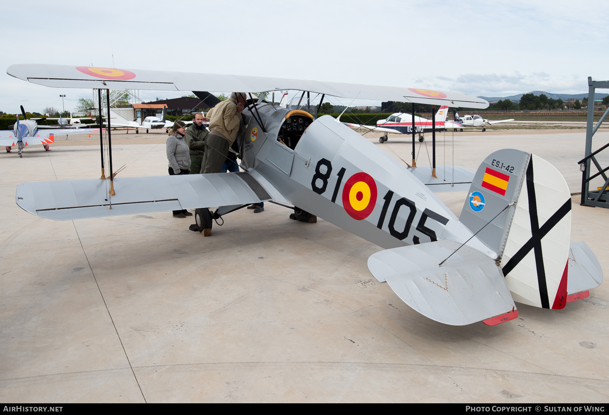 Aircraft Photo of EC-MBR / ES.1-42 | CASA 1.133L Jungmeister | Spain - Air Force | AirHistory.net #228480