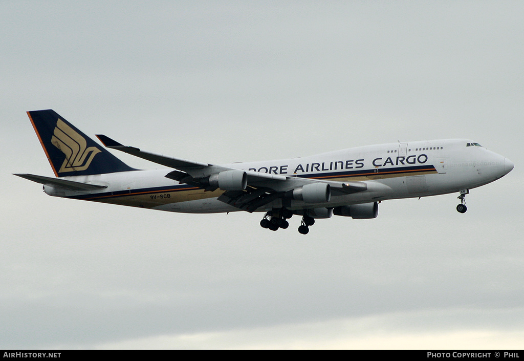 Aircraft Photo of 9V-SCB | Boeing 747-412(BCF) | Singapore Airlines Cargo | AirHistory.net #228495