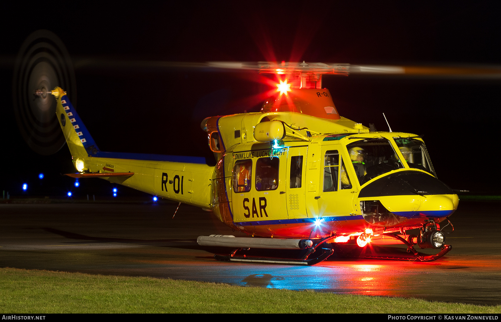 Aircraft Photo of R-01 | Agusta AB-412SP Grifone | Netherlands - Air Force | AirHistory.net #228535