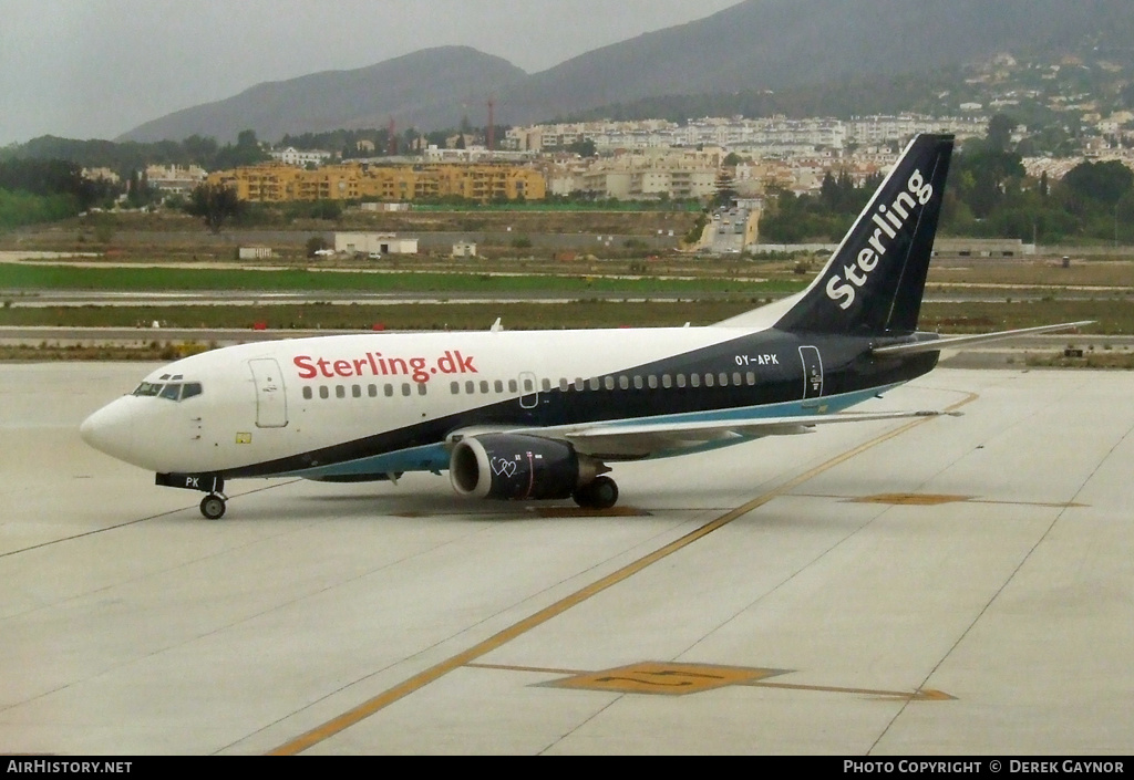 Aircraft Photo of OY-APK | Boeing 737-5L9 | Sterling Airlines | AirHistory.net #228605