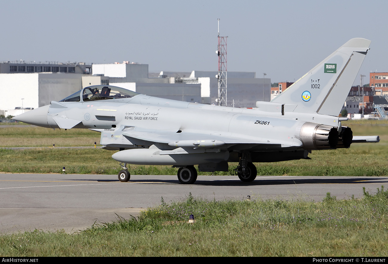 Aircraft Photo of 1002 / ZK061 | Eurofighter EF-2000 Typhoon | Saudi Arabia - Air Force | AirHistory.net #228633