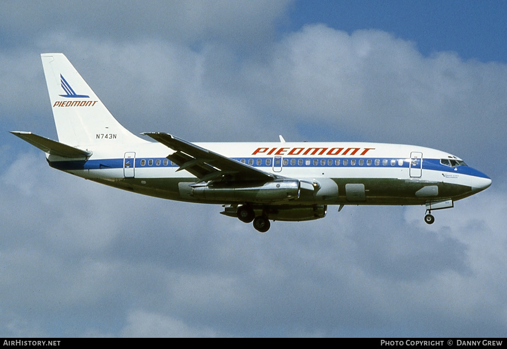Aircraft Photo of N743N | Boeing 737-201 | Piedmont Airlines | AirHistory.net #228671
