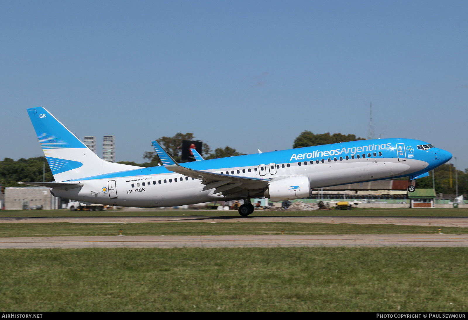 Aircraft Photo of LV-GGK | Boeing 737-8SH | Aerolíneas Argentinas | AirHistory.net #228715