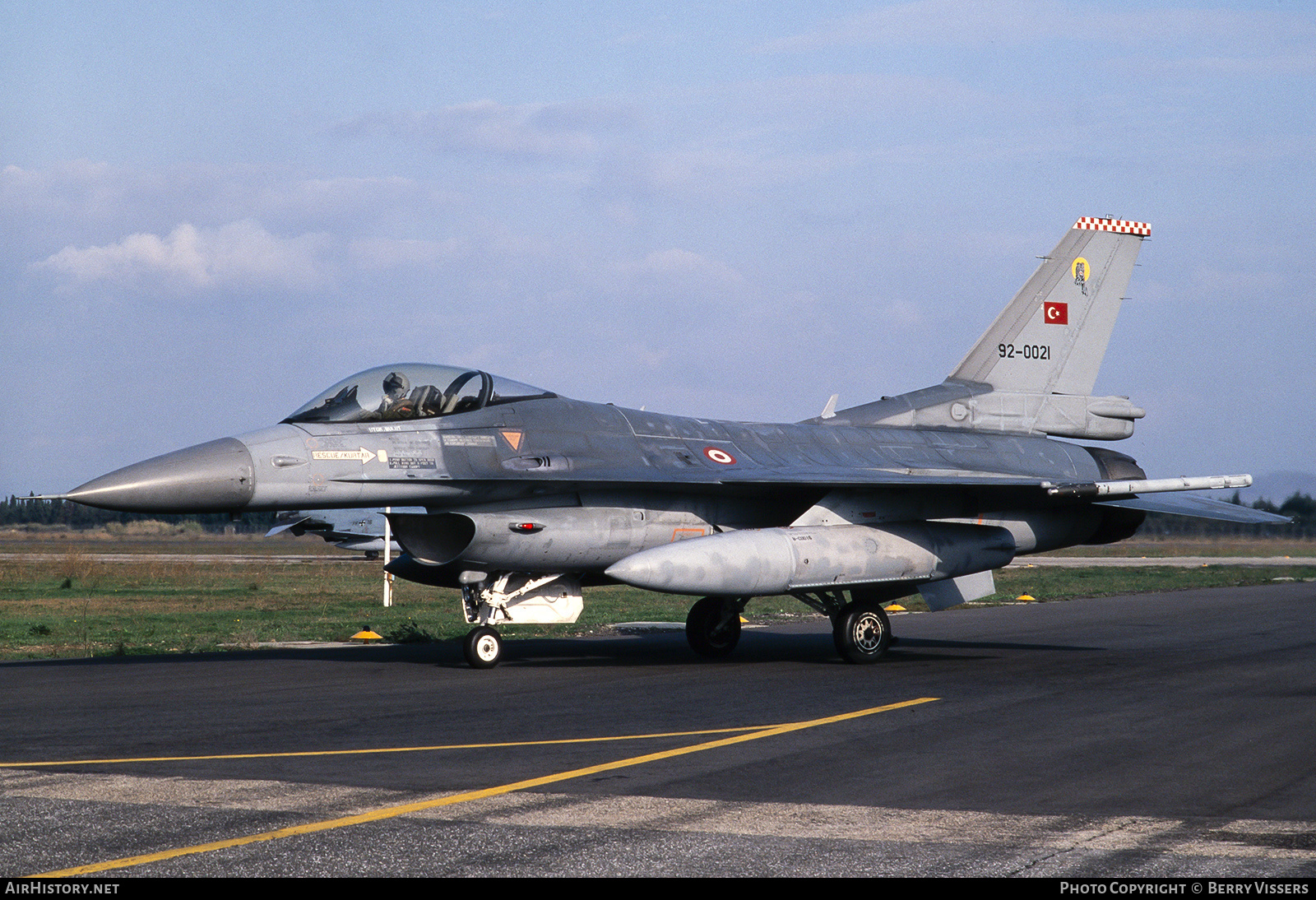 Aircraft Photo of 92-0021 | Lockheed Martin F-16C Fighting Falcon | Turkey - Air Force | AirHistory.net #228722