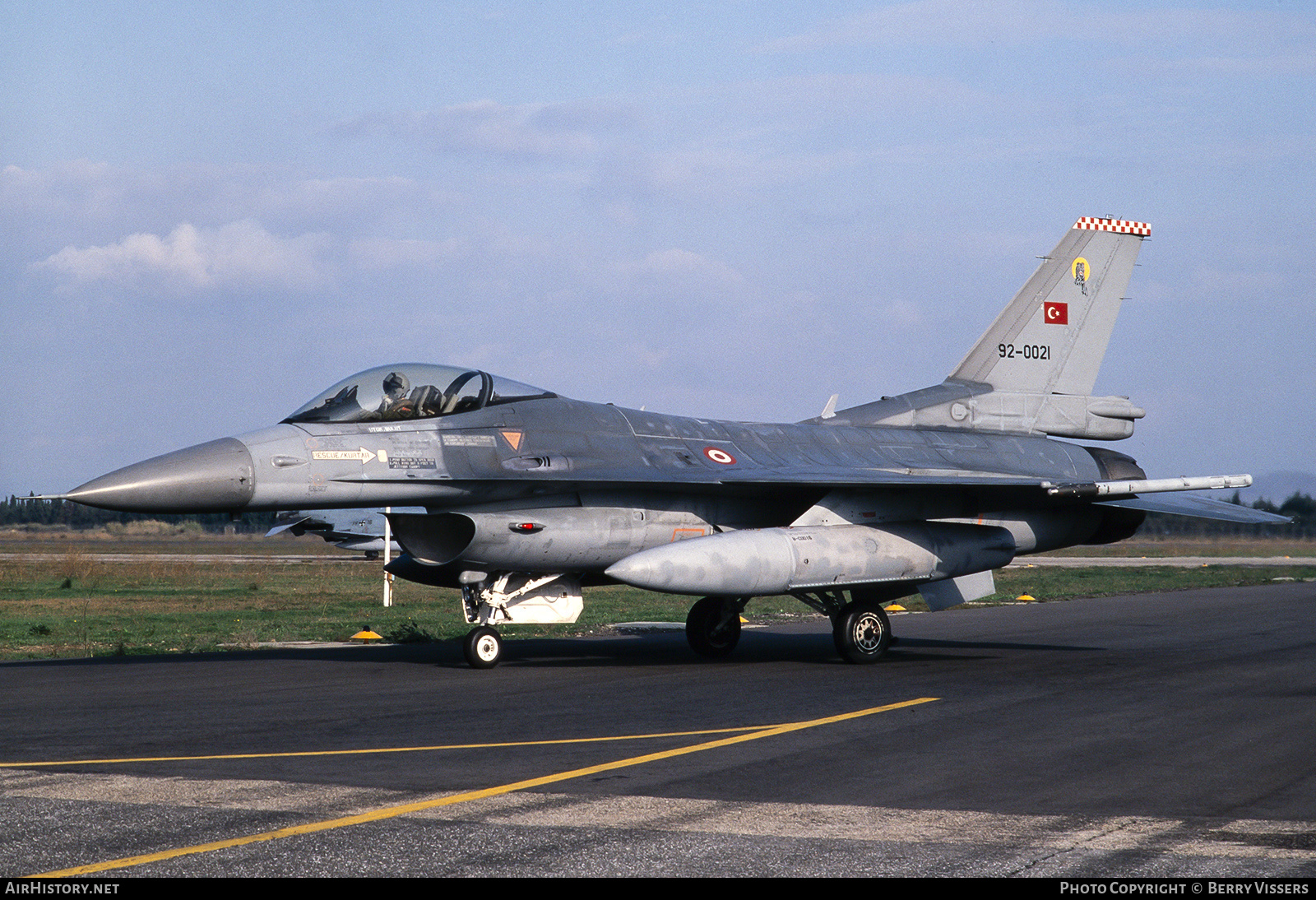 Aircraft Photo of 92-0021 | Lockheed F-16CG Fighting Falcon | Turkey - Air Force | AirHistory.net #228722