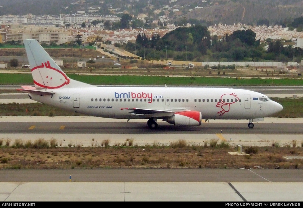 Aircraft Photo of G-ODSK | Boeing 737-37Q | Bmibaby | AirHistory.net #228771