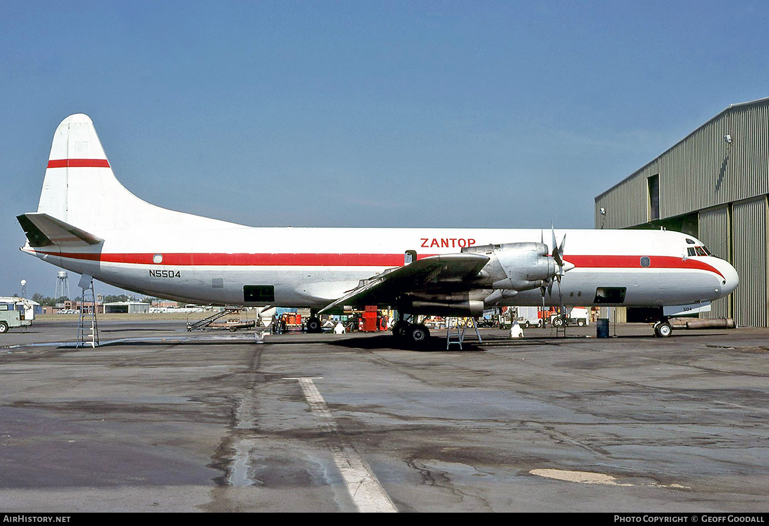 Aircraft Photo of N5504 | Lockheed L-188A(F) Electra | Zantop International Airlines | AirHistory.net #228784