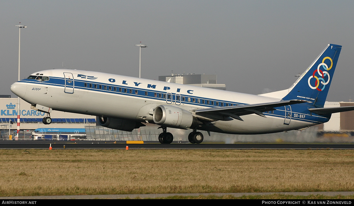 Aircraft Photo of SX-BKF | Boeing 737-484 | Olympic | AirHistory.net #228884