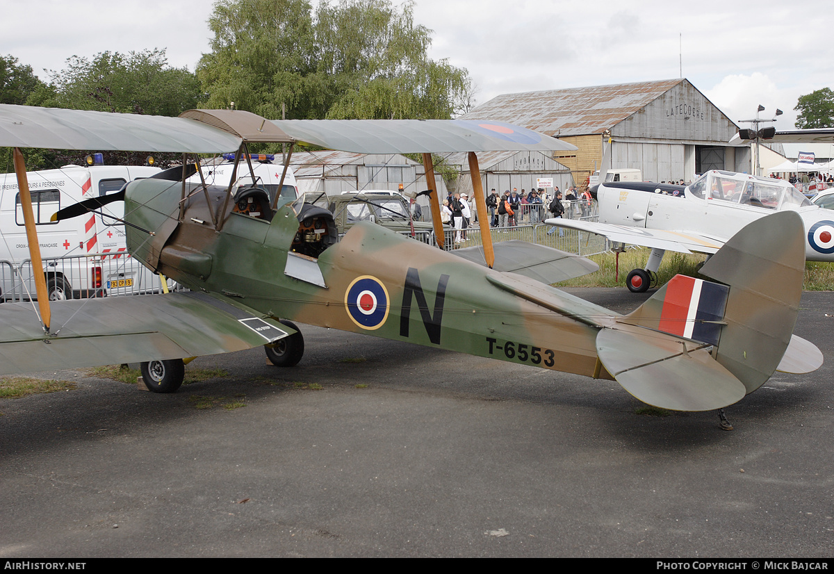 Aircraft Photo of F-AZEI / T6553 | De Havilland D.H. 82A Tiger Moth II | UK - Air Force | AirHistory.net #229021