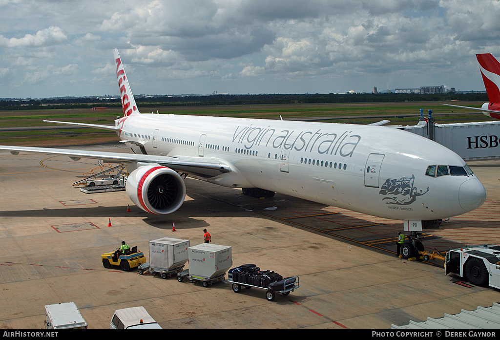 Aircraft Photo of VH-VPD | Boeing 777-3ZG/ER | Virgin Australia Airlines | AirHistory.net #229049