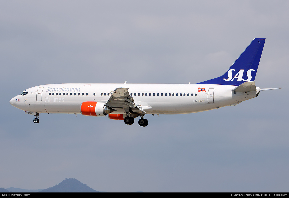 Aircraft Photo of LN-BRE | Boeing 737-405 | Scandinavian Airlines - SAS | AirHistory.net #229102