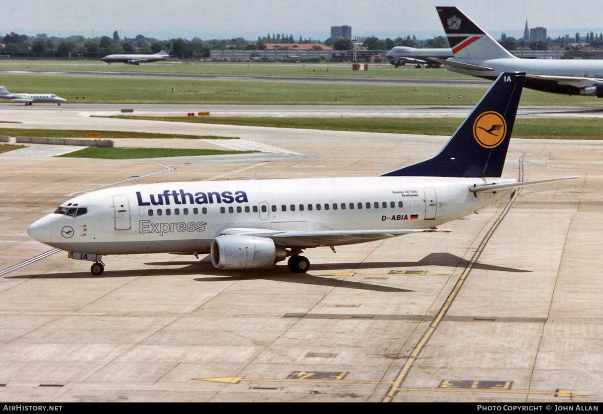 Aircraft Photo of D-ABIA | Boeing 737-530 | Lufthansa Express | AirHistory.net #229177