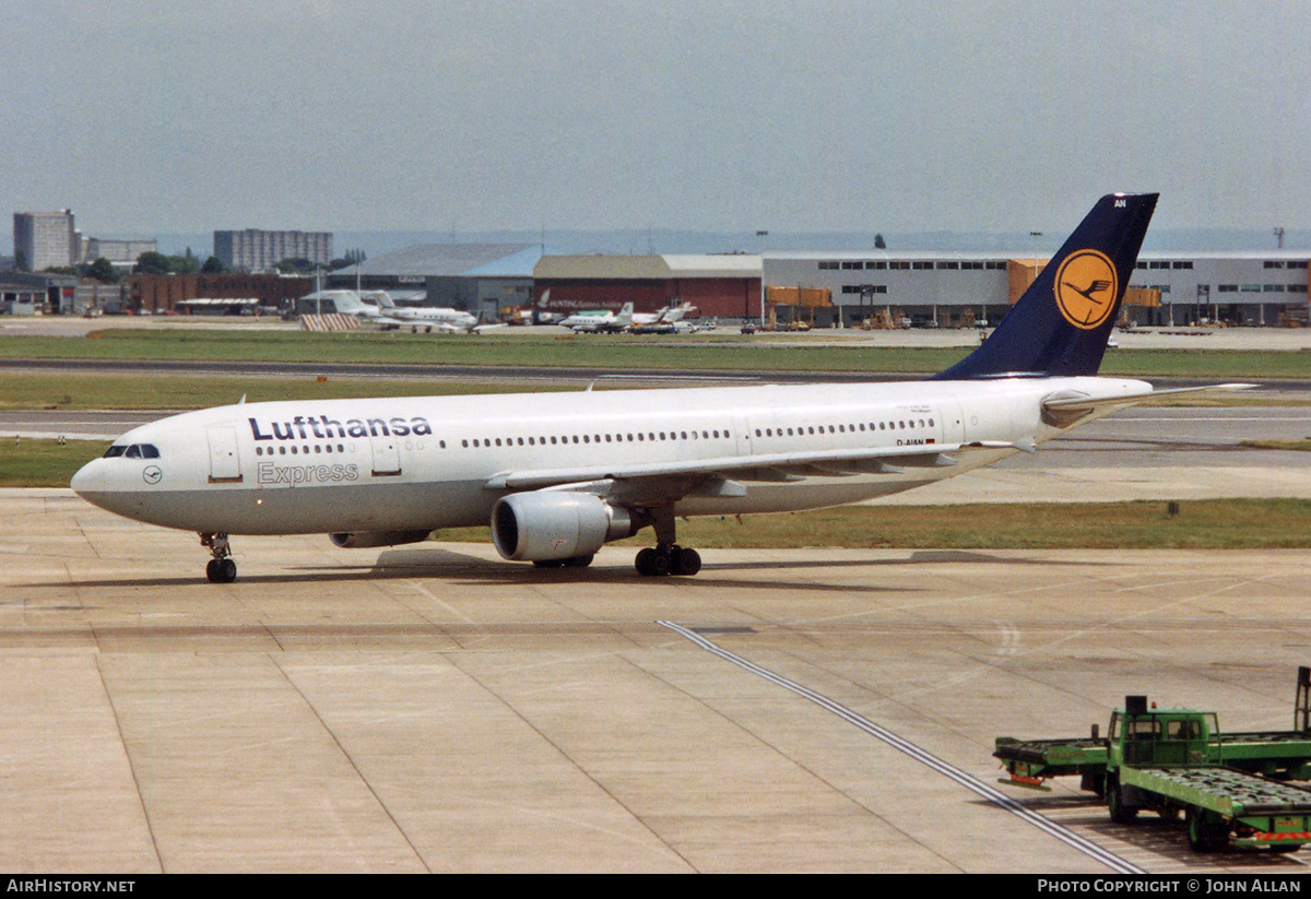 Aircraft Photo of D-AIAN | Airbus A300B4-603 | Lufthansa Express | AirHistory.net #229199