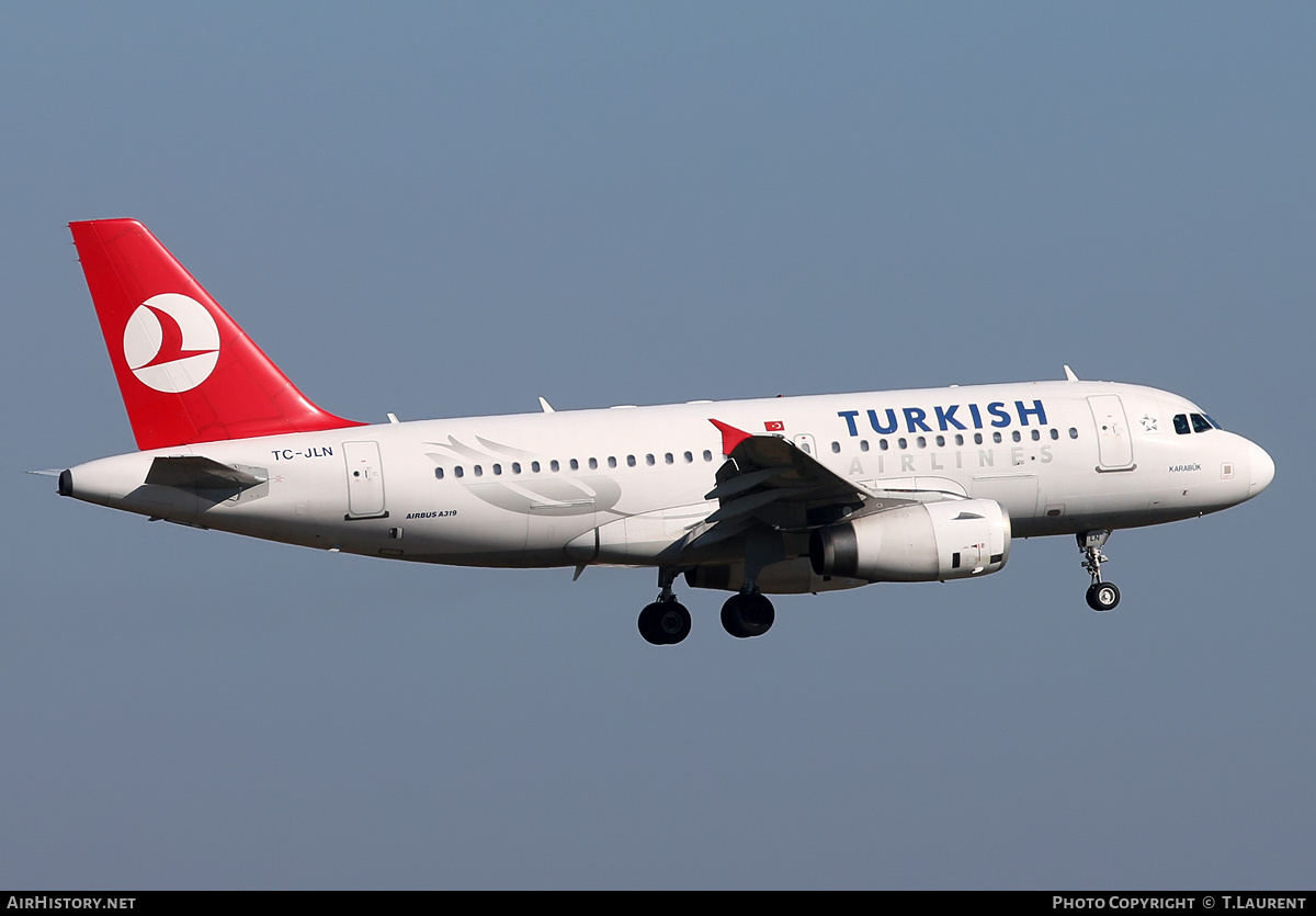Aircraft Photo of TC-JLN | Airbus A319-132 | Turkish Airlines | AirHistory.net #229300
