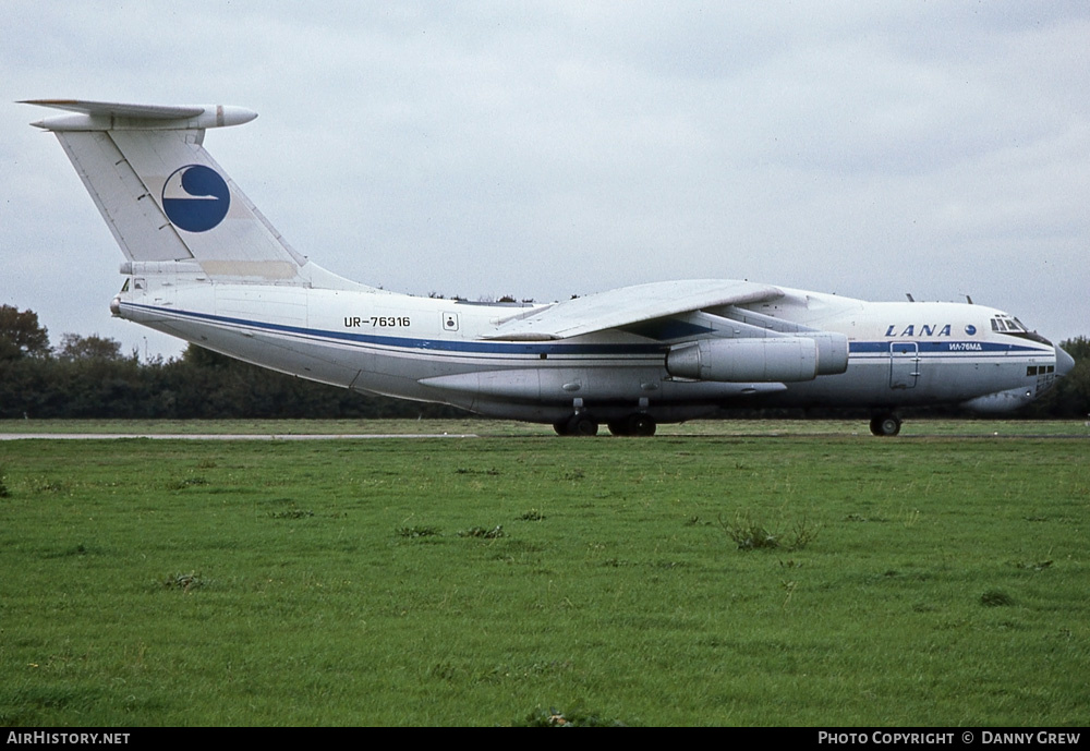 Aircraft Photo of UR-76316 | Ilyushin Il-76MD | LANA Air Company | AirHistory.net #229310