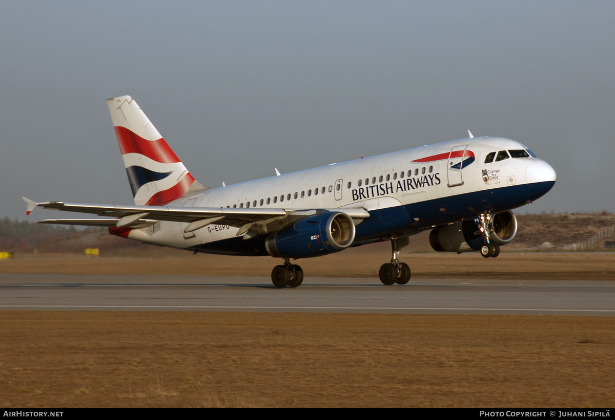 Aircraft Photo of G-EUPO | Airbus A319-131 | British Airways | AirHistory.net #229327