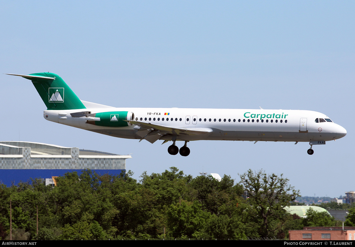 Aircraft Photo of YR-FKA | Fokker 100 (F28-0100) | Carpatair | AirHistory.net #229334