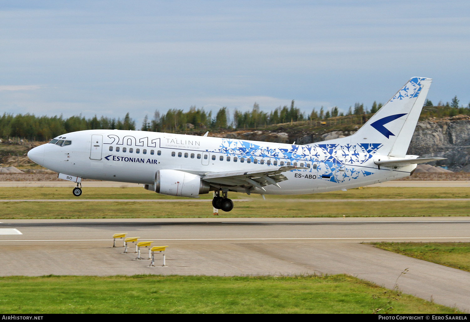 Aircraft Photo of ES-ABO | Boeing 737-505 | Estonian Air | AirHistory.net #229340