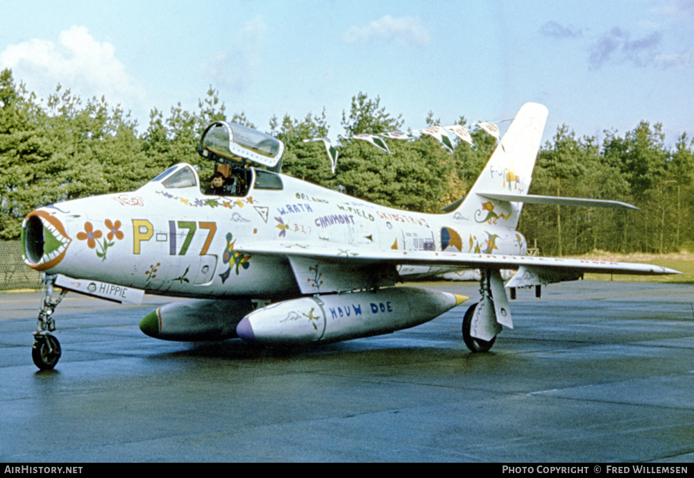 Aircraft Photo of P-177 | Republic F-84F Thunderstreak | Netherlands - Air Force | AirHistory.net #229414