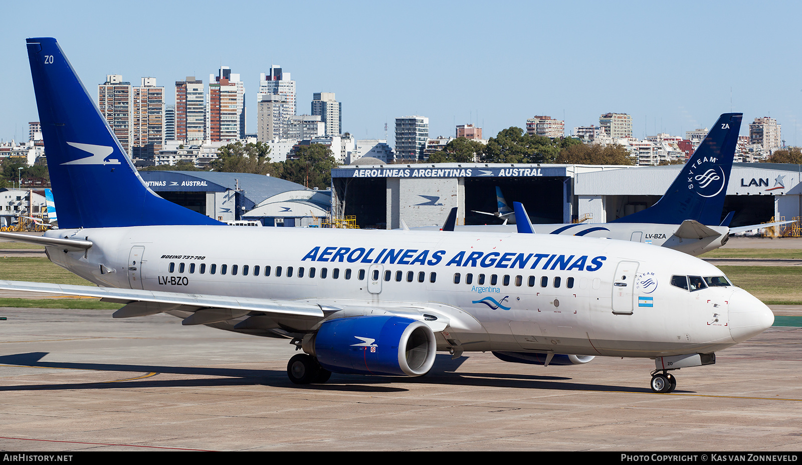 Aircraft Photo of LV-BZO | Boeing 737-76N | Aerolíneas Argentinas | AirHistory.net #229440