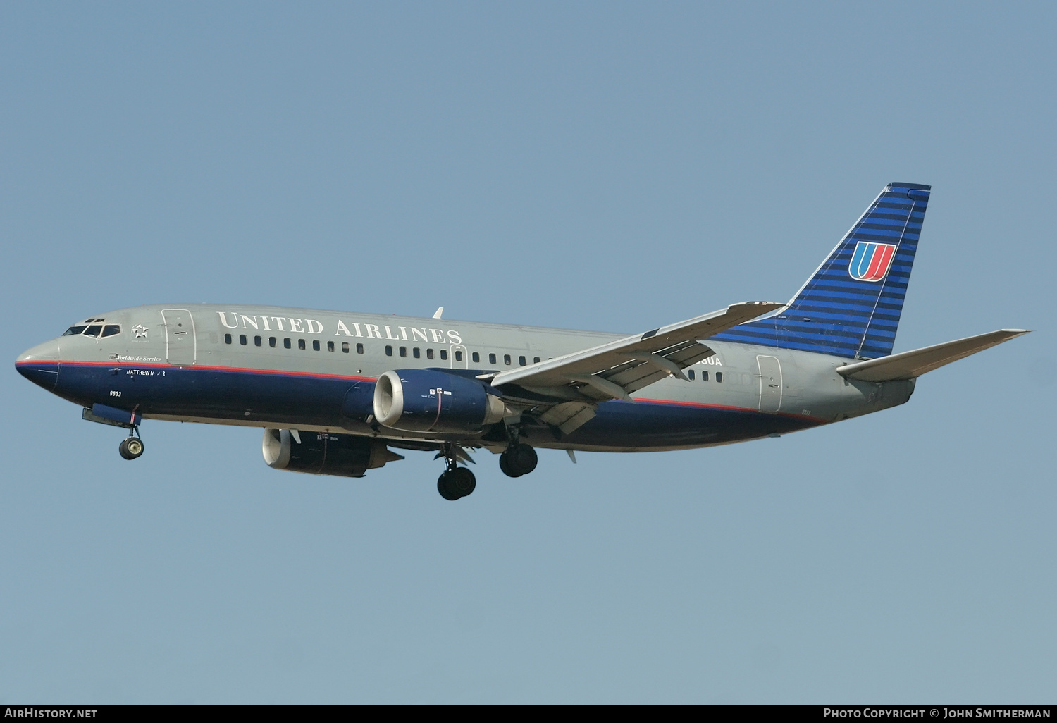 Aircraft Photo of N333UA | Boeing 737-322 | United Airlines | AirHistory.net #229445