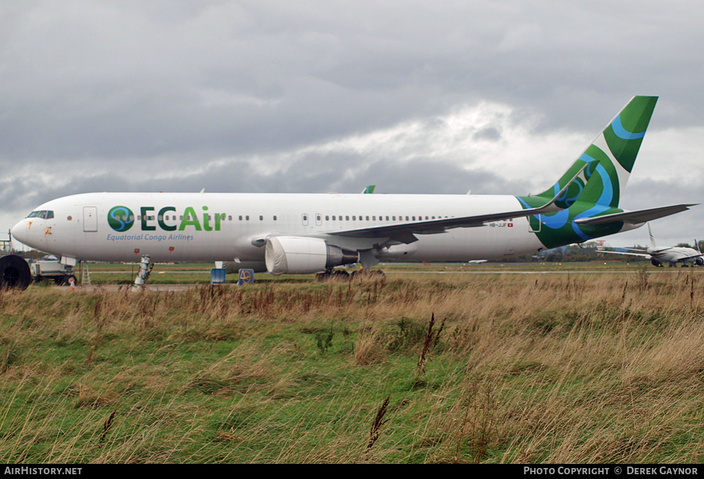 Aircraft Photo of HB-JJF | Boeing 767-316/ER | ECAir - Equatorial Congo Airlines | AirHistory.net #229447