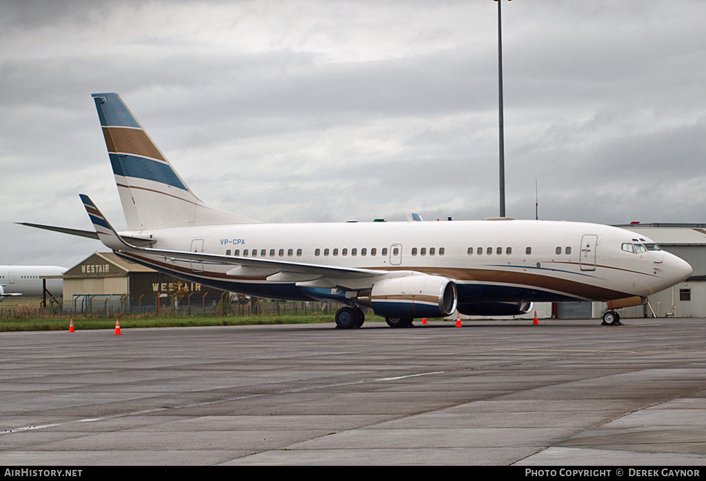 Aircraft Photo of VP-CPA | Boeing 737-7AW BBJ | Mid East Jet | AirHistory.net #229521