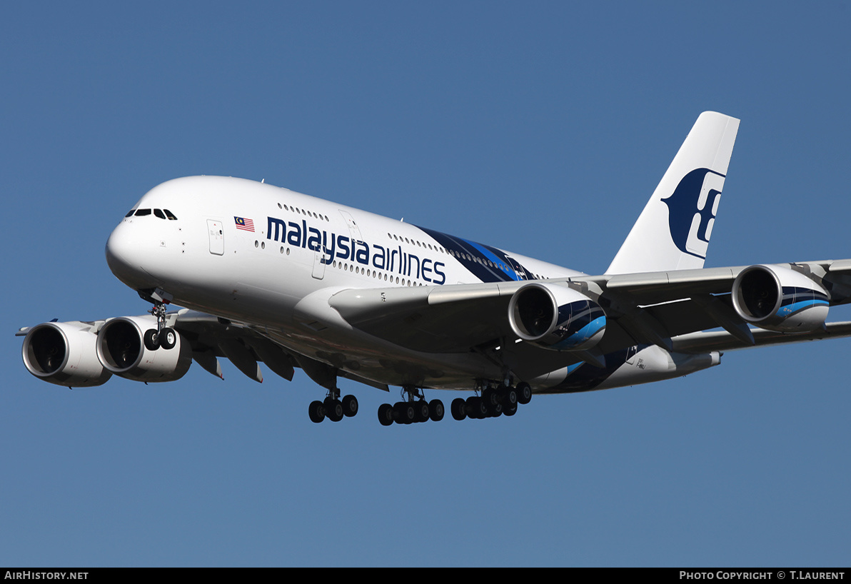Aircraft Photo of F-WWAJ | Airbus A380-841 | Malaysia Airlines | AirHistory.net #229550
