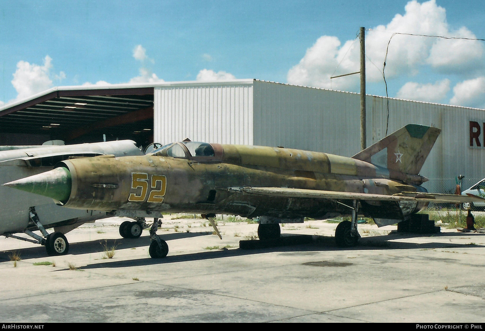 Aircraft Photo of 52 yellow | Mikoyan-Gurevich MiG-21SMT | Soviet Union - Air Force | AirHistory.net #229559