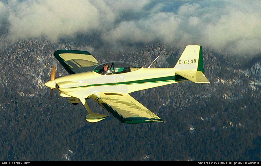 Aircraft Photo of C-GEAU | Van's RV-4 | AirHistory.net #229592