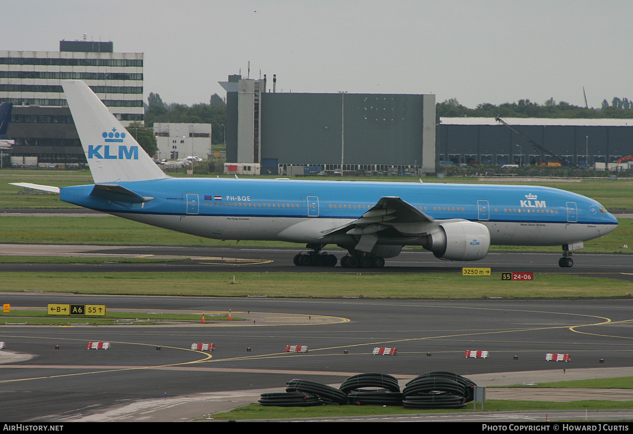Aircraft Photo of PH-BQE | Boeing 777-206/ER | KLM - Royal Dutch Airlines | AirHistory.net #229629