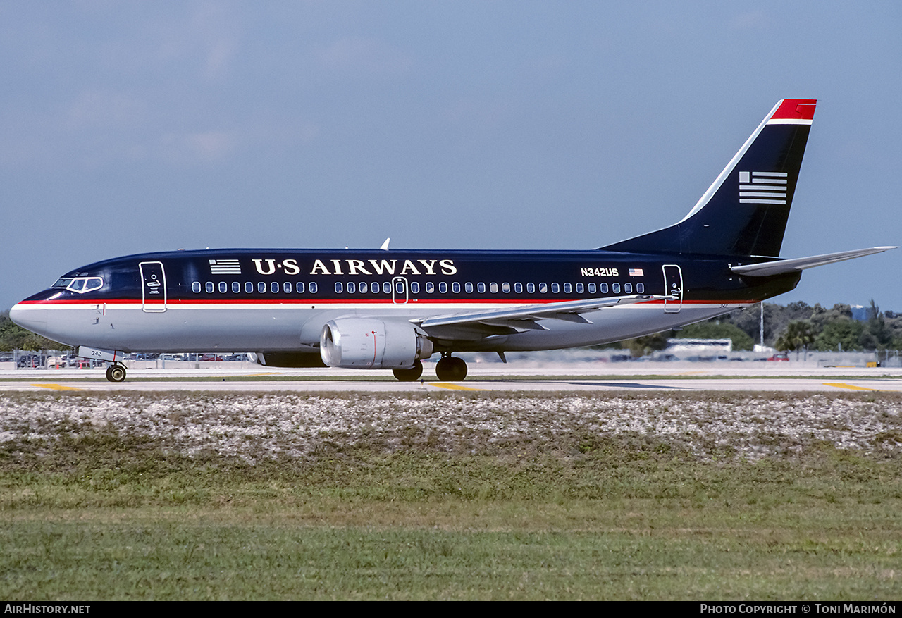Aircraft Photo of N342US | Boeing 737-301 | US Airways | AirHistory.net #229642