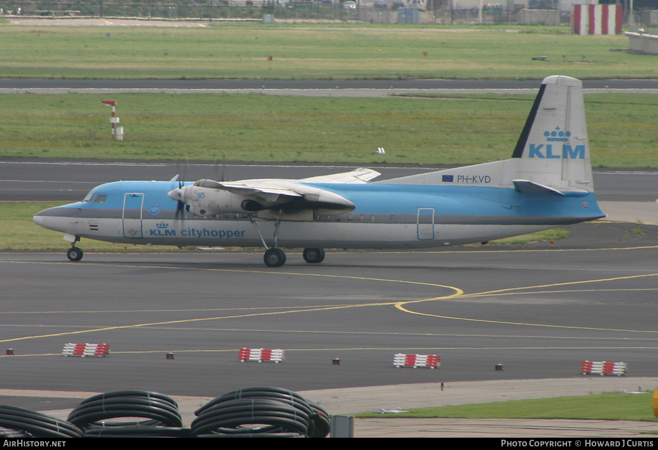 Aircraft Photo of PH-KVD | Fokker 50 | KLM Cityhopper | AirHistory.net #229650