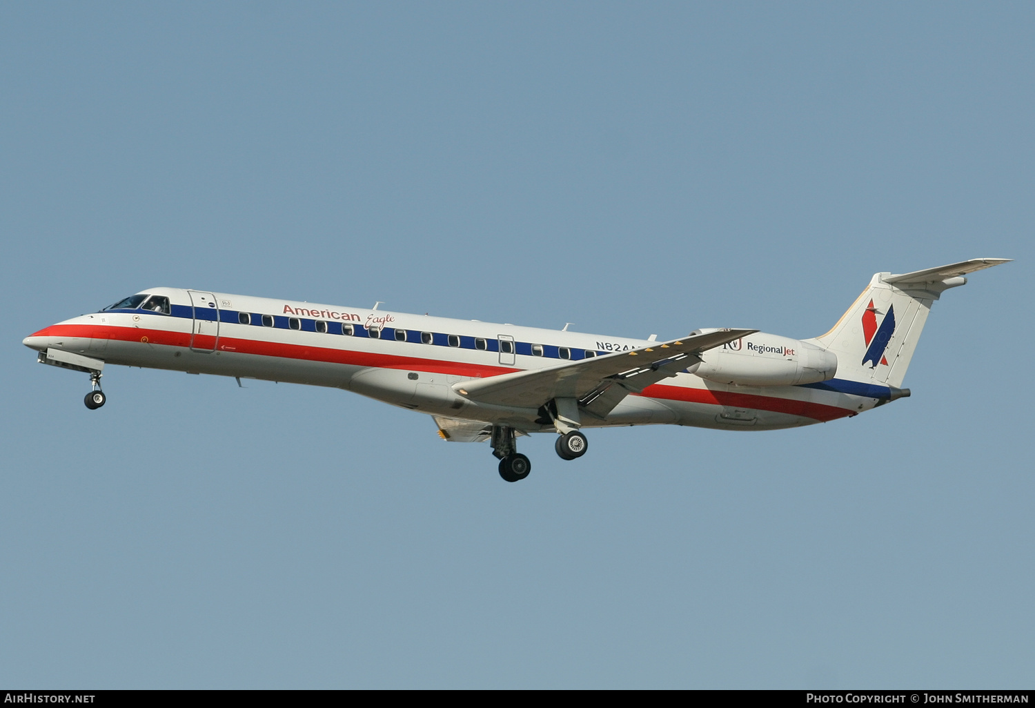 Aircraft Photo of N824AE | Embraer ERJ-140LR (EMB-135KL) | American Eagle | AirHistory.net #229669